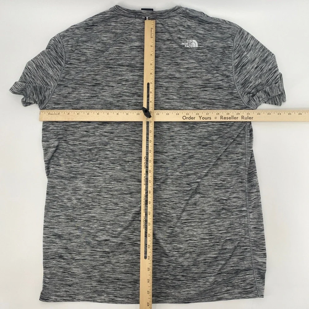 North Face Performance T Shirt Mens Extra Large Gray Space Dye Outdoors Active